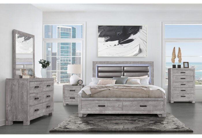 NOLAN GREY QUEEN BED GROUP