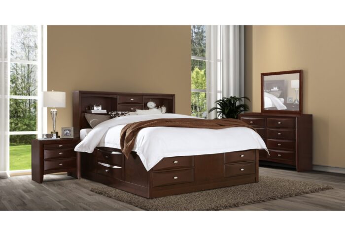 LINDA MERLOT FULL BED GROUP