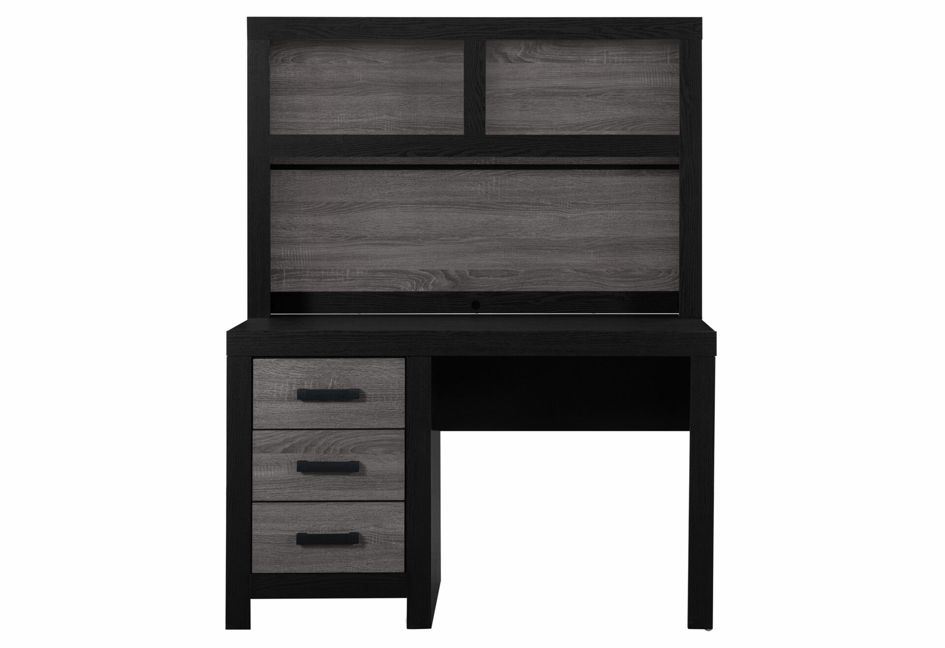 LISBON-GREYBLACK-DESK HUTCH