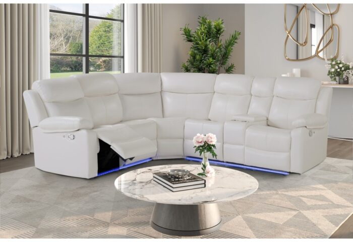 U6026 BLANCHE WHITE RIGHT ARM FACING SECTIONAL