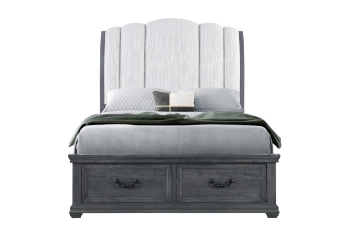 ROWAN GREY STORAGE QUEEN BED