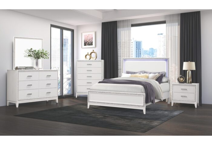 LILY WHITE FULL BED GROUP